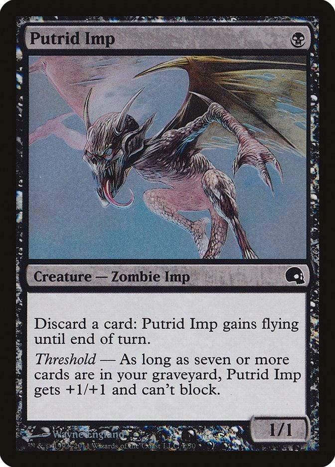 Magic: The Gathering MTG Single Putrid Imp [Premium Deck Series: Graveborn]