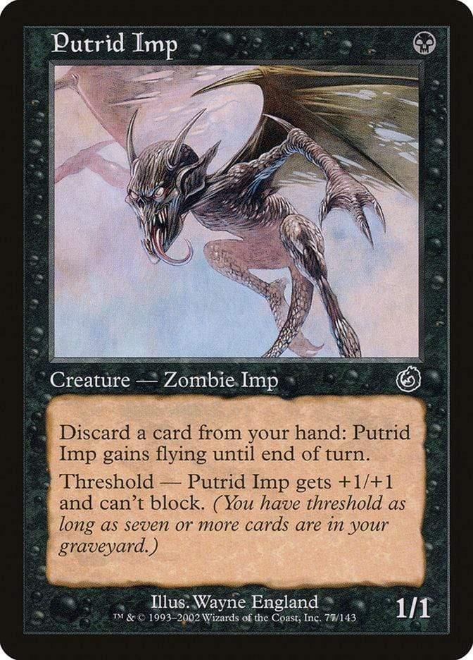 Magic: The Gathering MTG Single Putrid Imp [Torment]