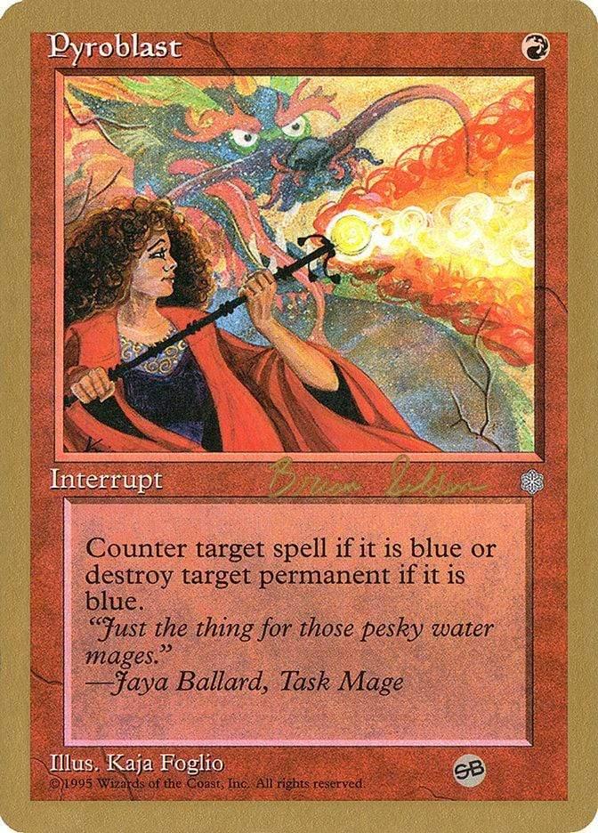 Magic: The Gathering MTG Single Pyroblast [World Championship Decks 1998]