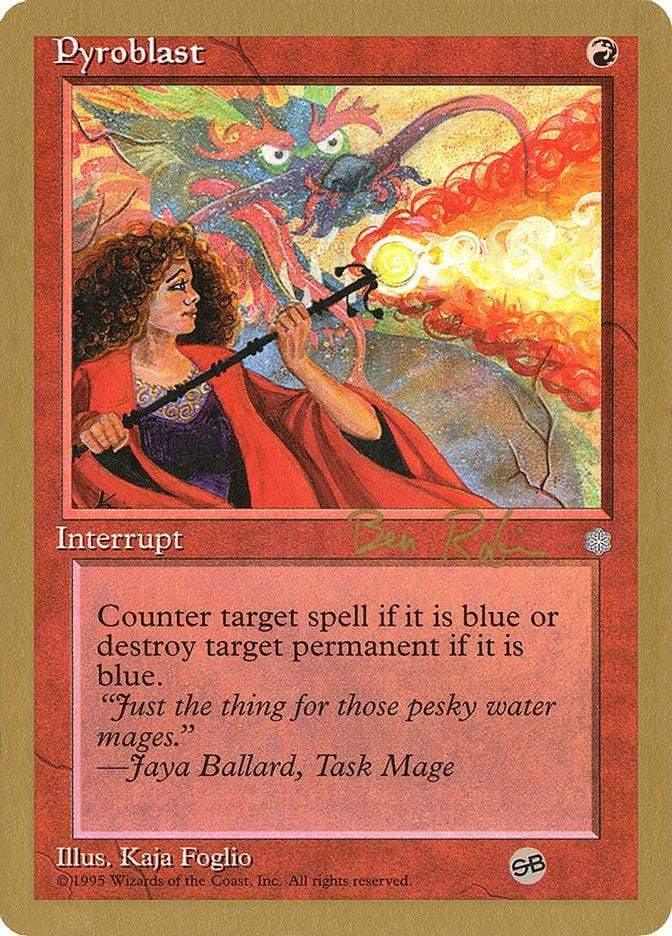 Magic: The Gathering MTG Single Pyroblast [World Championship Decks 1998]