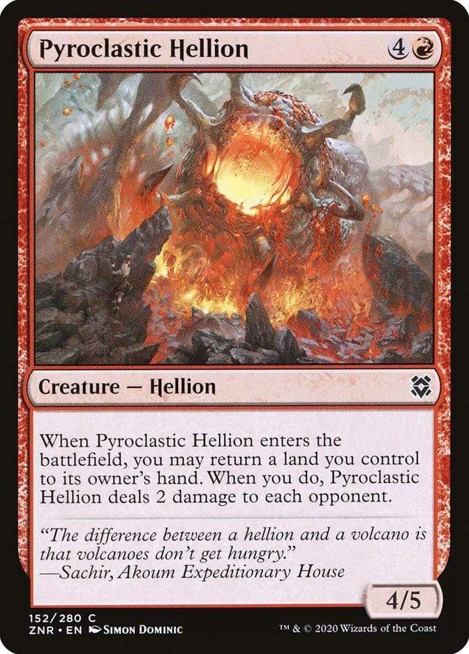 Magic: The Gathering MTG Single Pyroclastic Hellion [Zendikar Rising]