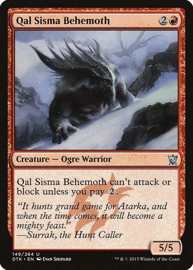 Magic: The Gathering MTG Single Qal Sisma Behemoth [Dragons of Tarkir]