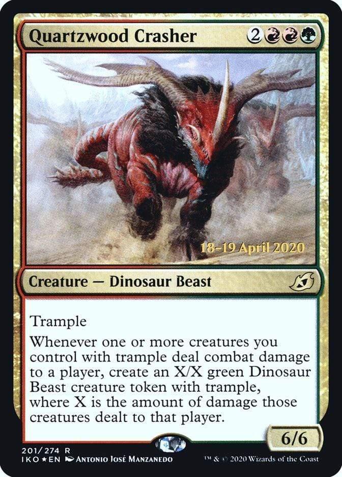 Magic: The Gathering MTG Single Quartzwood Crasher  [Ikoria: Lair of Behemoths Prerelease Promos]