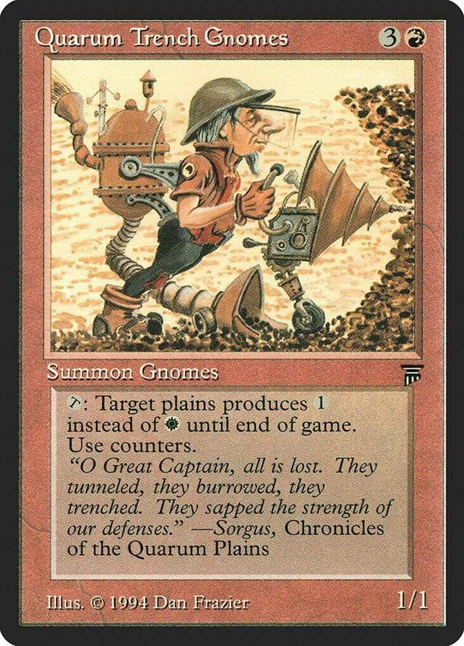 Magic: The Gathering MTG Single Quarum Trench Gnomes [Legends]