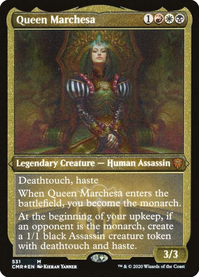 Magic: The Gathering MTG Single Queen Marchesa [Commander Legends Etched]