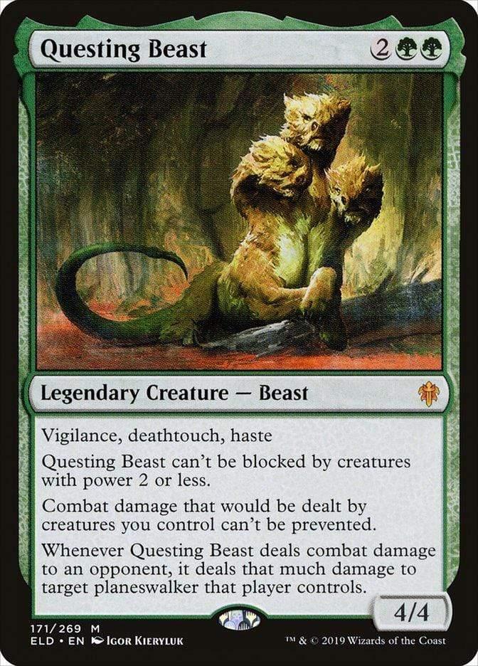 Magic: The Gathering MTG Single Questing Beast [Throne of Eldraine]