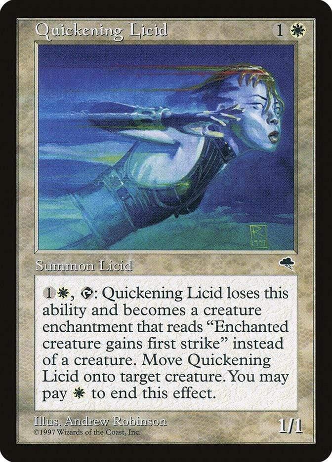 Magic: The Gathering MTG Single Quickening Licid [Tempest]