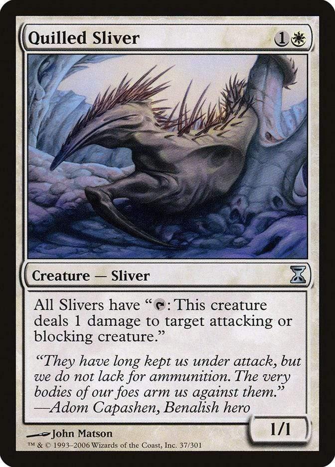 Magic: The Gathering MTG Single Quilled Sliver [Time Spiral]