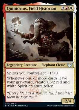 Magic: The Gathering MTG Single Quintorius, Field Historian [Strixhaven: School of Mages]