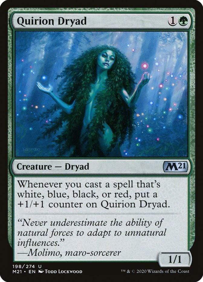 Magic: The Gathering MTG Single Quirion Dryad [Core Set 2021]