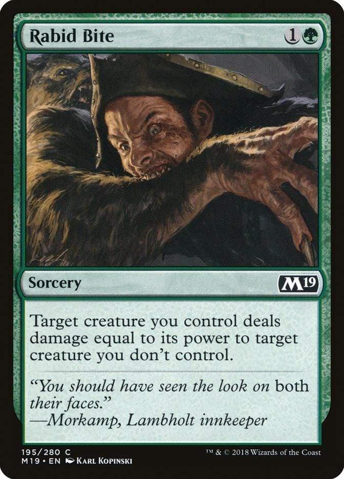 Magic: The Gathering MTG Single Rabid Bite [Core Set 2019]