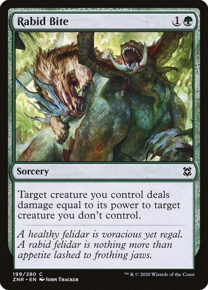 Magic: The Gathering MTG Single Rabid Bite [Zendikar Rising]