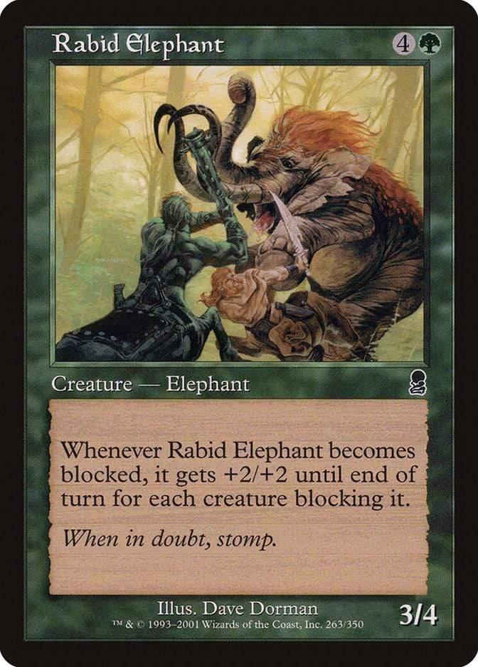 Magic: The Gathering MTG Single Rabid Elephant [Odyssey]