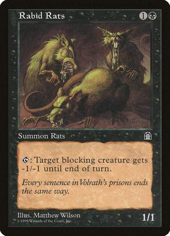 Magic: The Gathering MTG Single Rabid Rats [Stronghold]