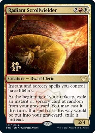 Magic: The Gathering MTG Single Radiant Scrollwielder [Strixhaven: School of Mages Prerelease Promos]