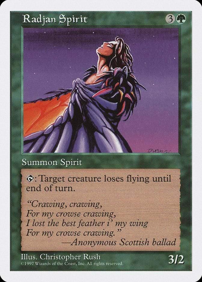 Magic: The Gathering MTG Single Radjan Spirit [Fifth Edition]