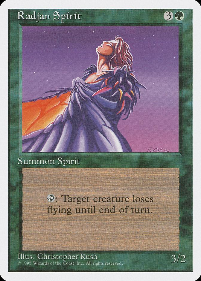 Magic: The Gathering MTG Single Radjan Spirit [Fourth Edition]