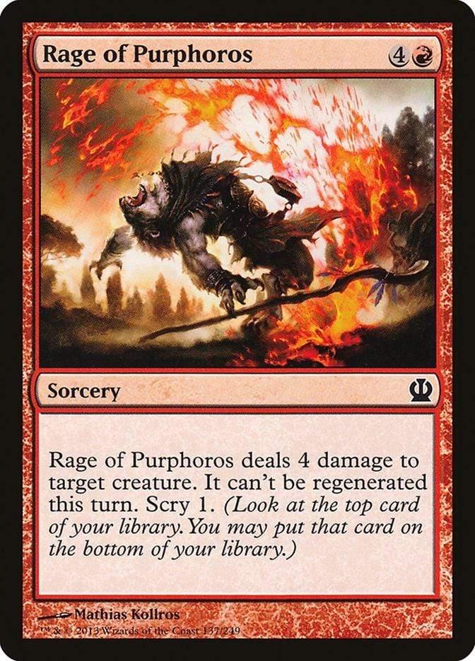 Magic: The Gathering MTG Single Rage of Purphoros [Theros]