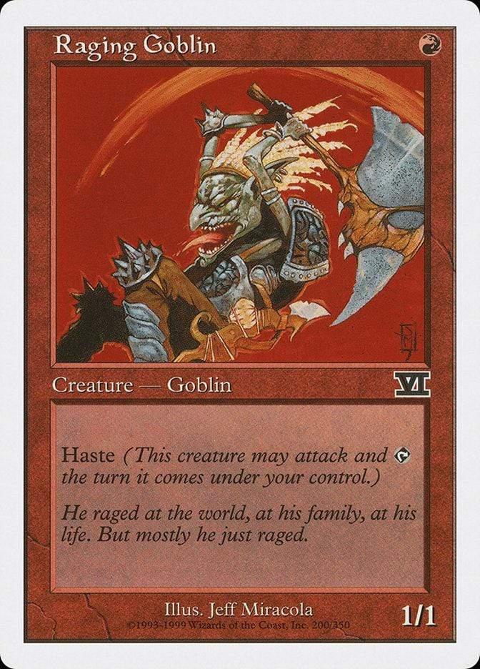 Magic: The Gathering MTG Single Raging Goblin [Classic Sixth Edition]