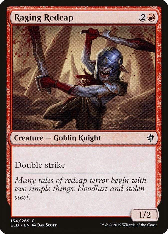 Magic: The Gathering MTG Single Raging Redcap [Throne of Eldraine]