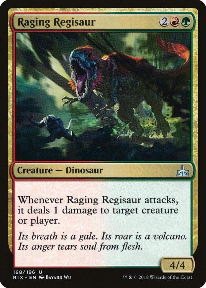 Magic: The Gathering MTG Single Raging Regisaur [Rivals of Ixalan]