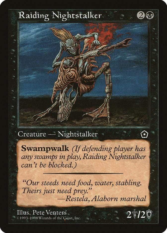 Magic: The Gathering MTG Single Raiding Nightstalker [Portal Second Age]
