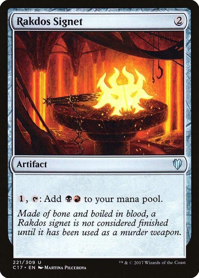 Magic: The Gathering MTG Single Rakdos Signet [Commander 2017]