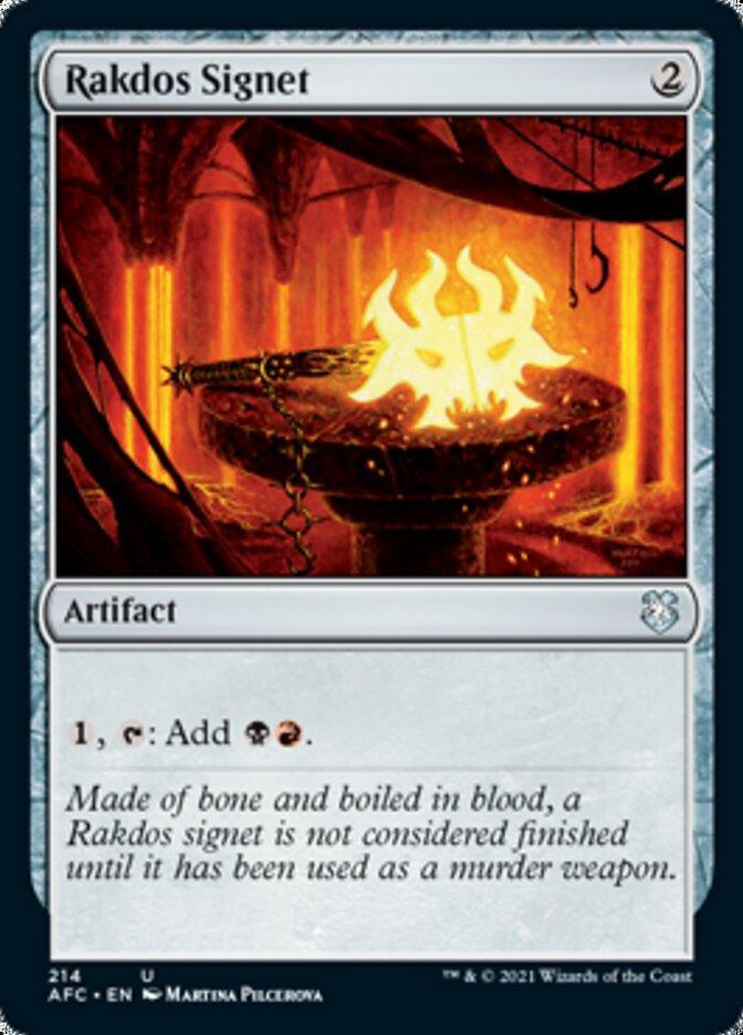 Magic: The Gathering MTG Single Rakdos Signet [Dungeons & Dragons: Adventures in the Forgotten Realms Commander]