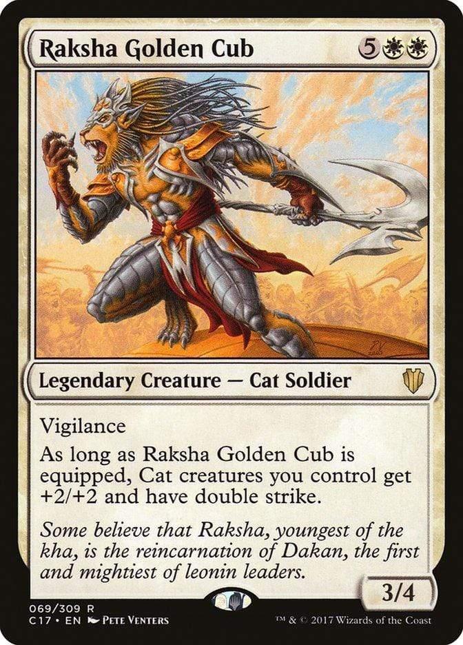 Magic: The Gathering MTG Single Raksha Golden Cub [Commander 2017]