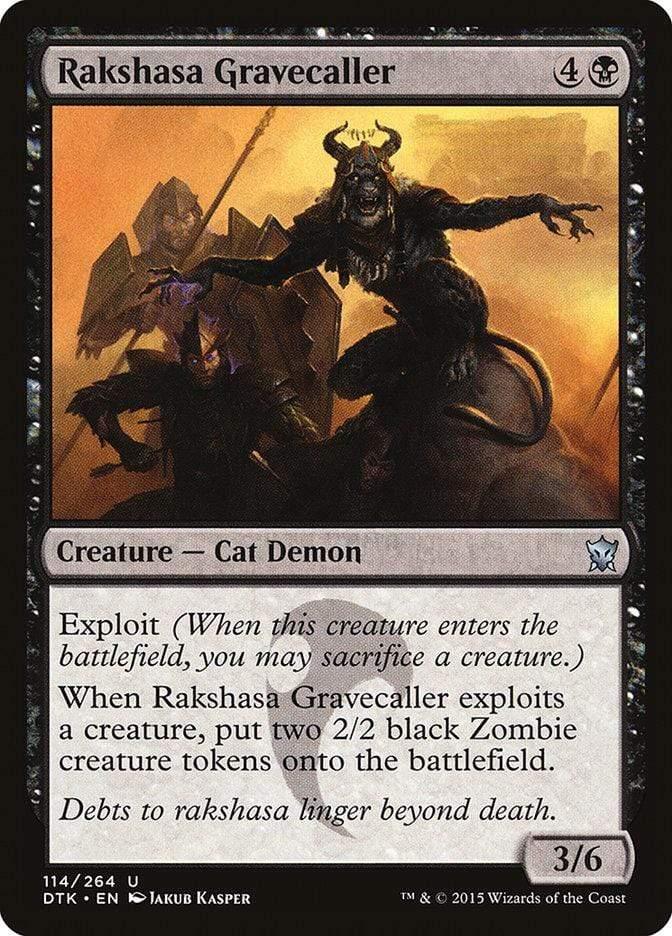 Magic: The Gathering MTG Single Rakshasa Gravecaller [Dragons of Tarkir]