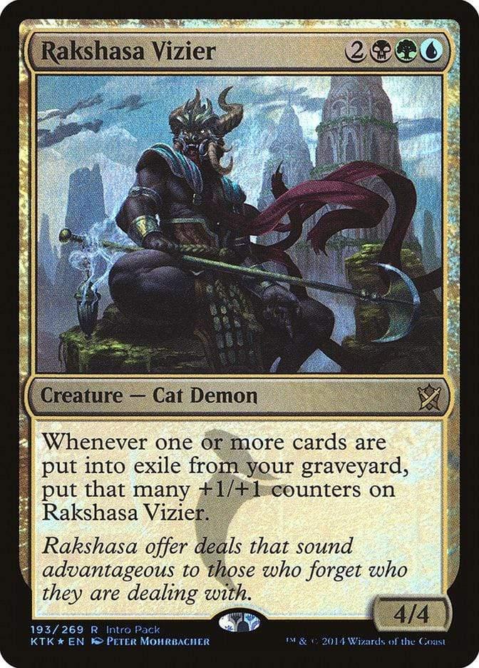 Magic: The Gathering MTG Single Rakshasa Vizier (Intro Pack) [Khans of Tarkir Promos]