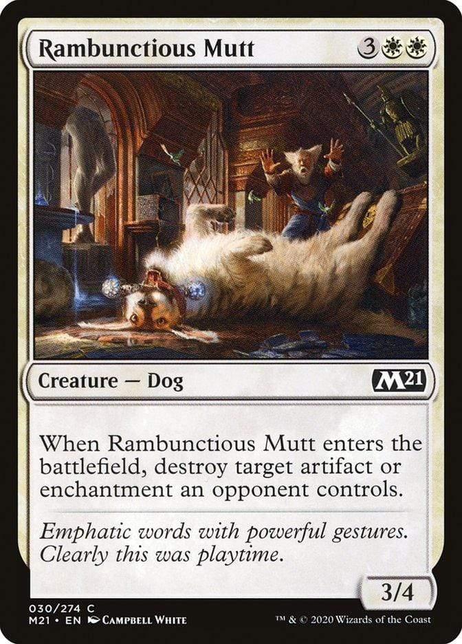 Magic: The Gathering MTG Single Rambunctious Mutt [Core Set 2021]