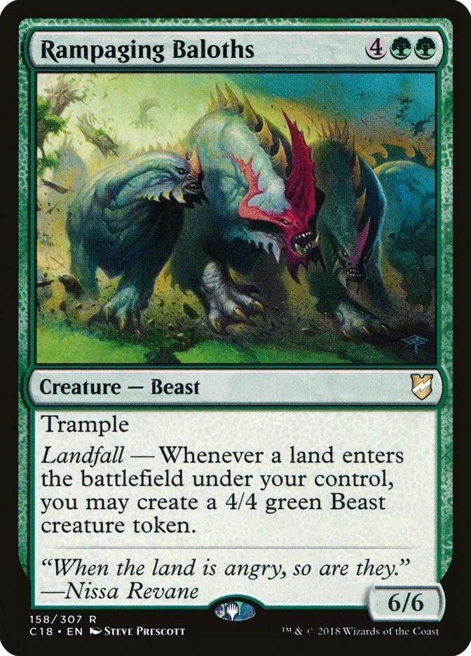 Magic: The Gathering MTG Single Rampaging Baloths [Commander 2018]