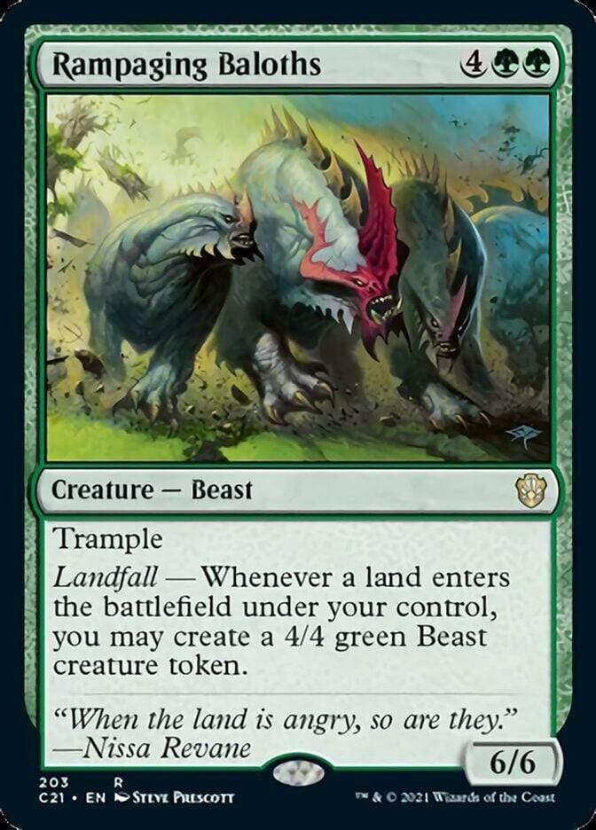 Magic: The Gathering MTG Single Rampaging Baloths [Commander 2021]