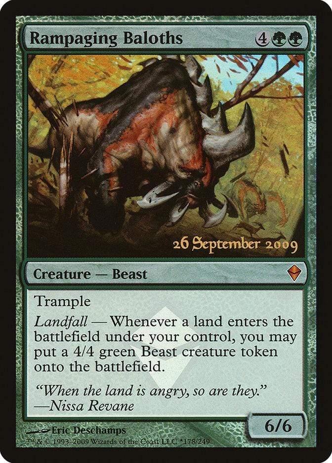 Magic: The Gathering MTG Single Rampaging Baloths [Zendikar Prerelease Promos]
