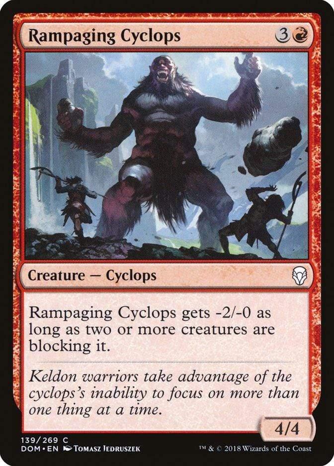 Magic: The Gathering MTG Single Rampaging Cyclops [Dominaria]