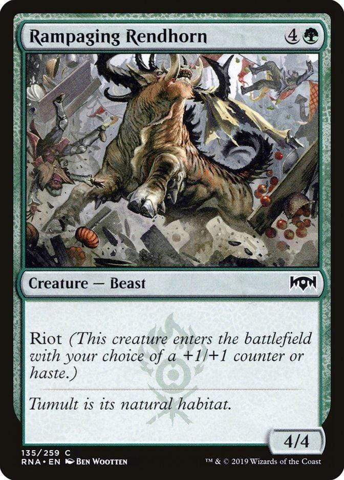 Magic: The Gathering MTG Single Rampaging Rendhorn [Ravnica Allegiance]