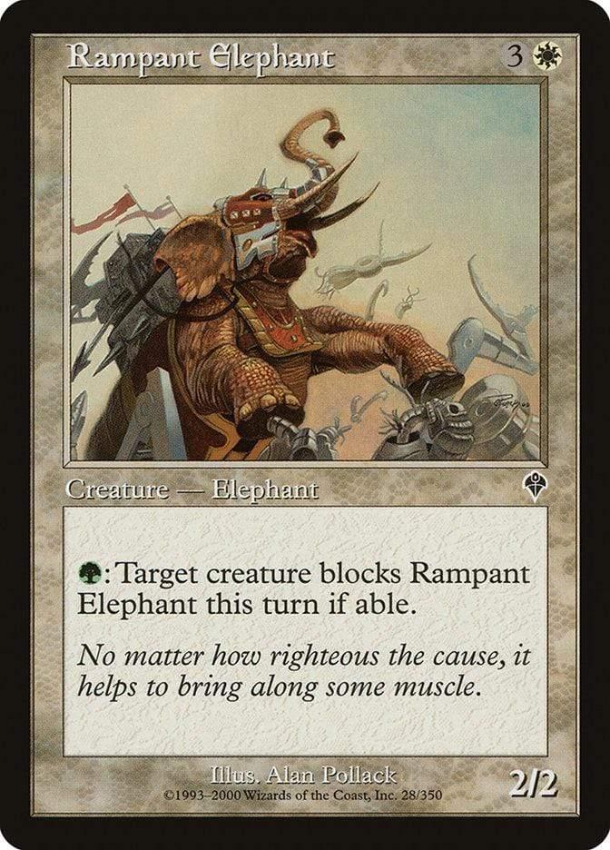 Magic: The Gathering MTG Single Rampant Elephant [Invasion]