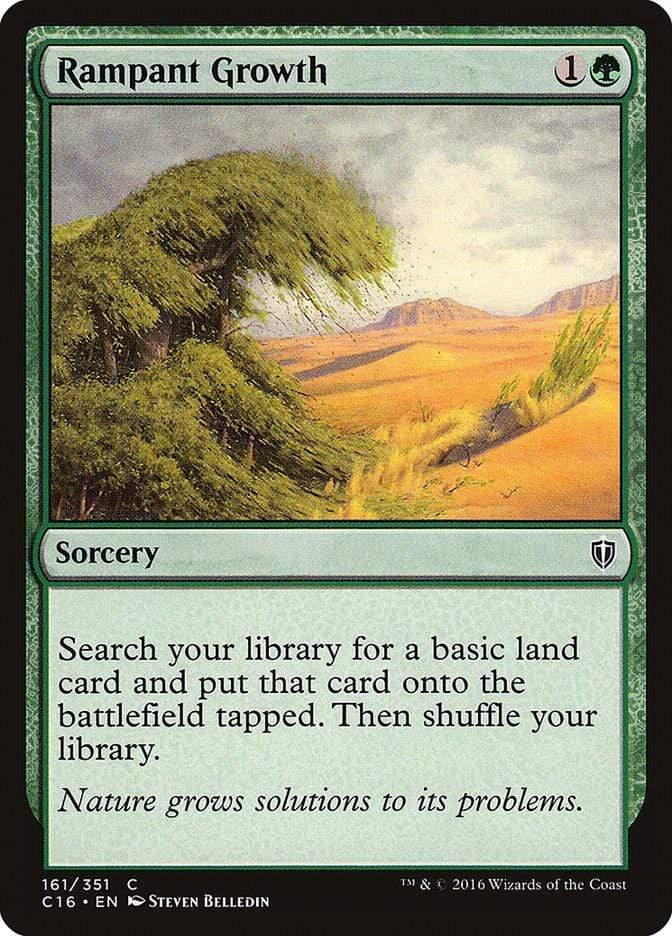 Magic: The Gathering MTG Single Rampant Growth [Commander 2016]