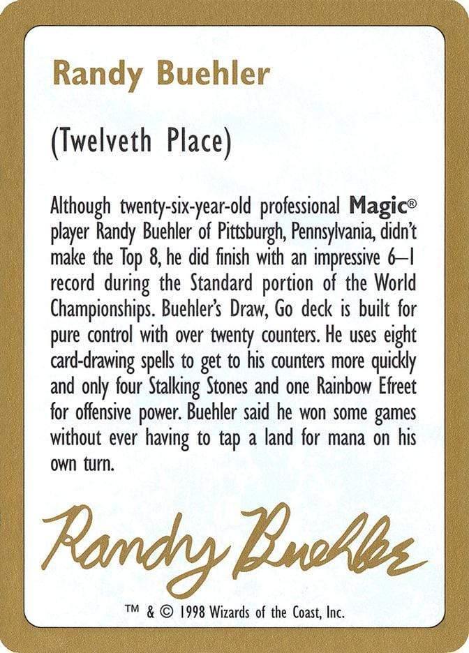 Magic: The Gathering MTG Single Randy Buehler Bio [World Championship Decks 1998]
