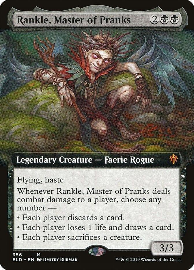 Magic: The Gathering MTG Single Rankle, Master of Pranks (Extended) [Throne of Eldraine]