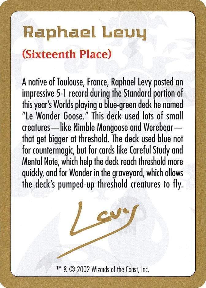 Magic: The Gathering MTG Single Raphael Levy Bio [World Championship Decks 2002]