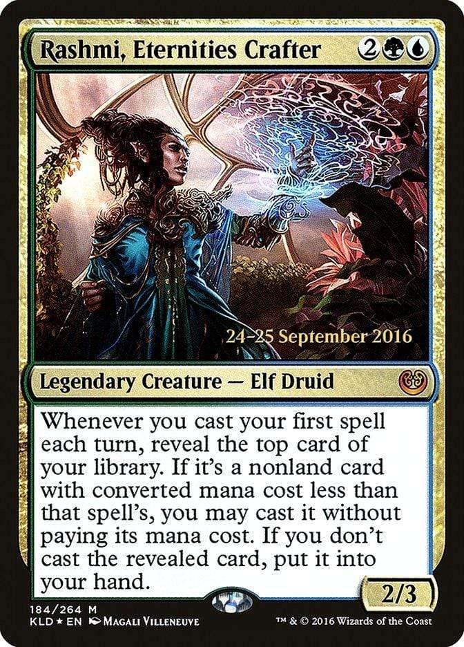 Magic: The Gathering MTG Single Rashmi, Eternities Crafter  [Kaladesh Prerelease Promos]
