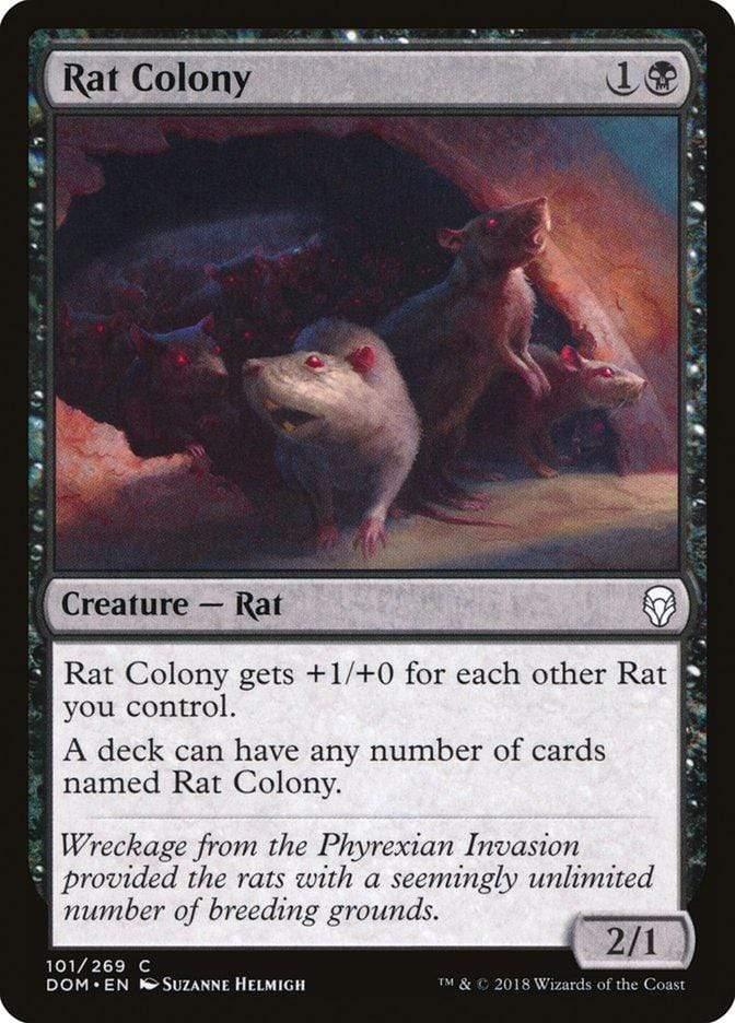 Magic: The Gathering MTG Single Rat Colony [Dominaria]