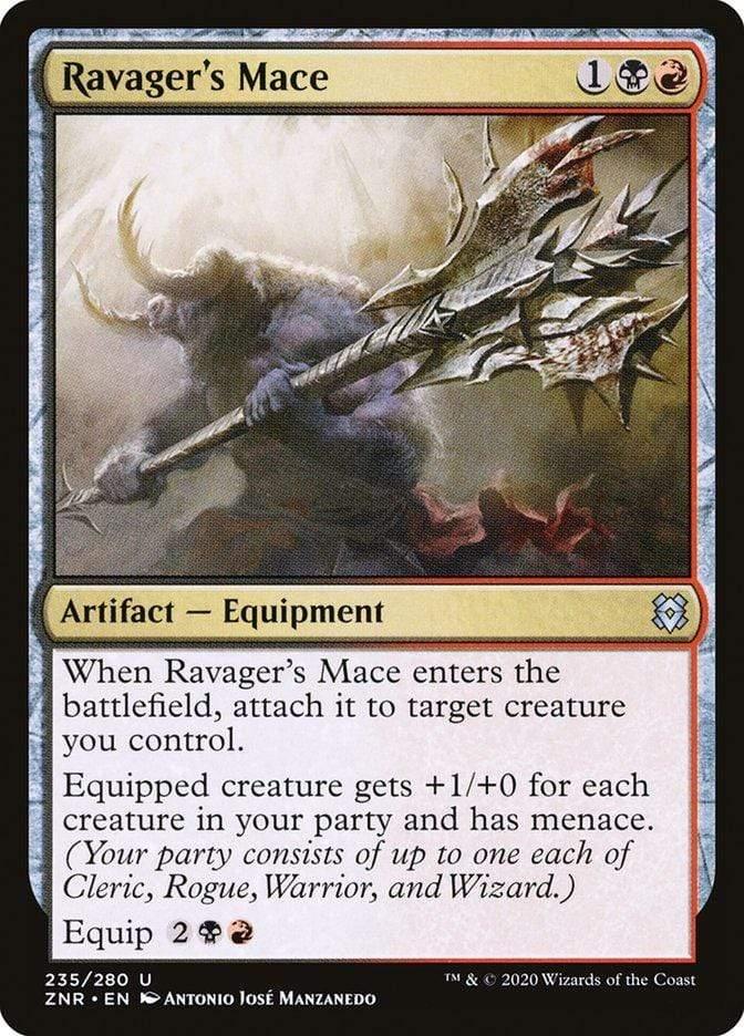 Magic: The Gathering MTG Single Ravager's Mace [Zendikar Rising]