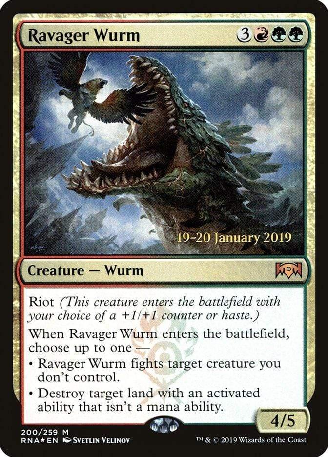 Magic: The Gathering MTG Single Ravager Wurm [Ravnica Allegiance Prerelease Promos]
