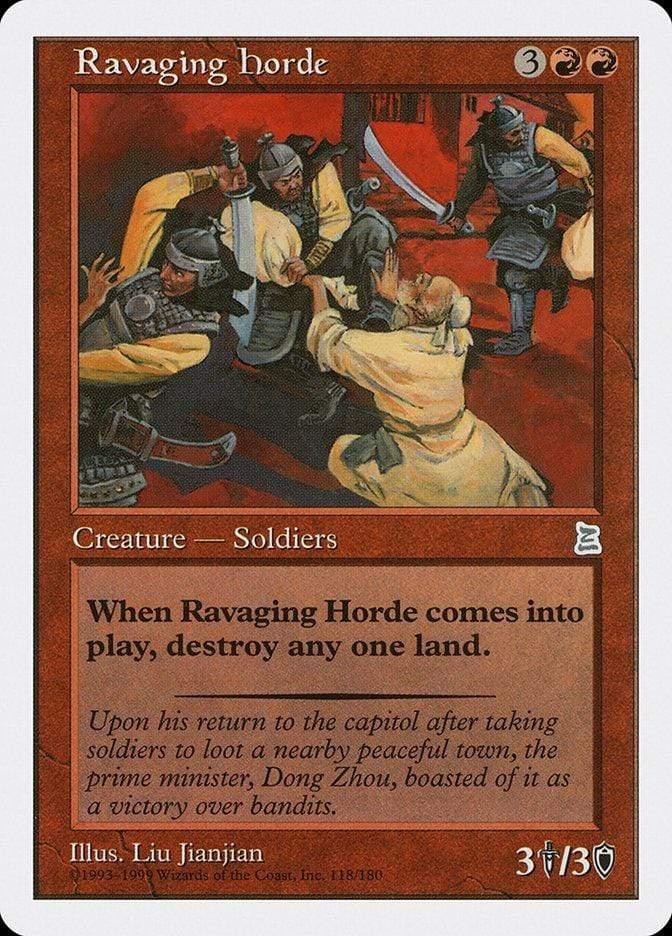 Magic: The Gathering MTG Single Ravaging Horde [Portal Three Kingdoms]