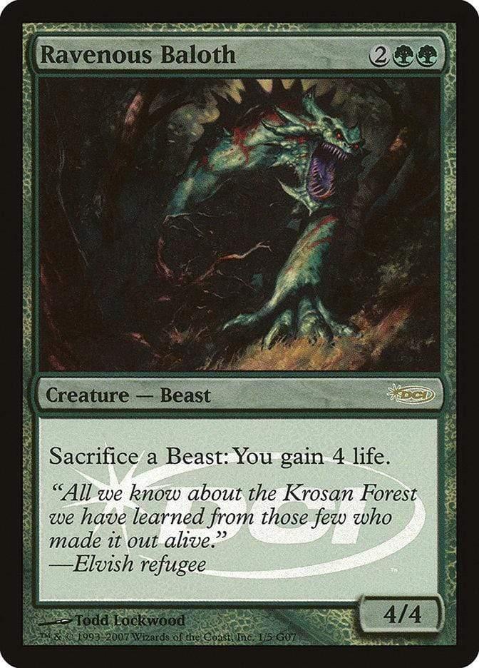 Magic: The Gathering MTG Single Ravenous Baloth [Judge Gift Cards 2007]