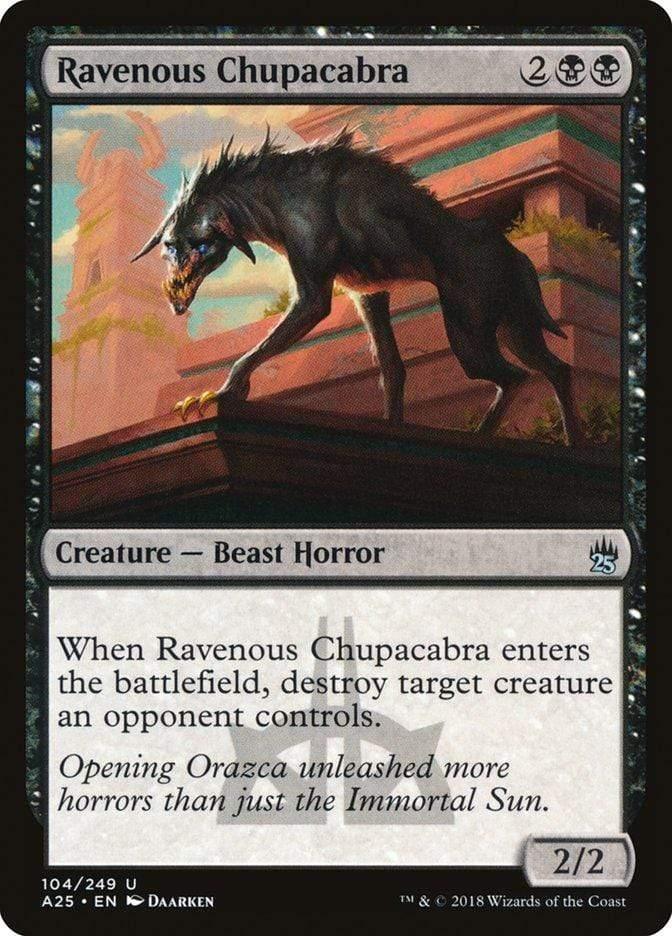 Magic: The Gathering MTG Single Ravenous Chupacabra [Masters 25]