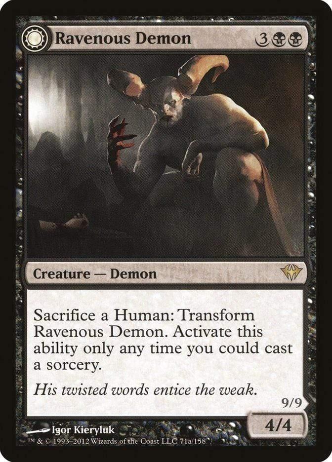 Magic: The Gathering MTG Single Ravenous Demon // Archdemon of Greed [Dark Ascension]